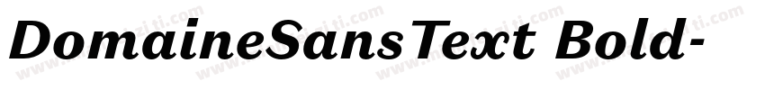 DomaineSansText Bold字体转换